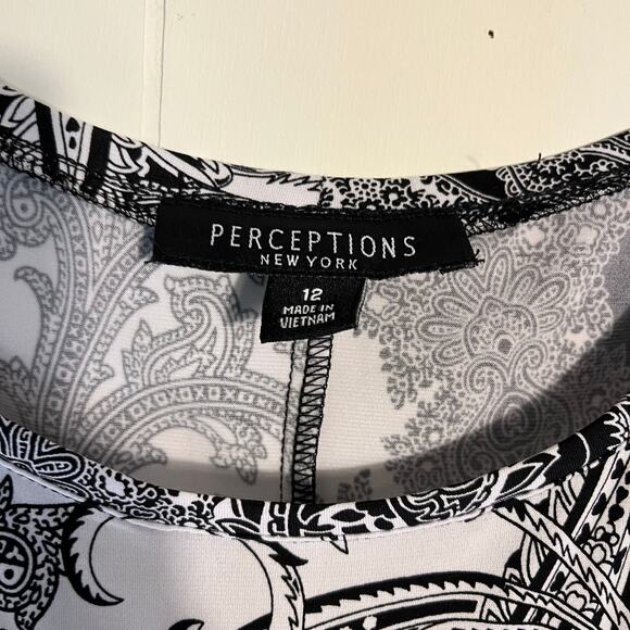 Perceptions New York Women's 2 pc Blouse & Skirt Set 12 - Picture 3 of 4